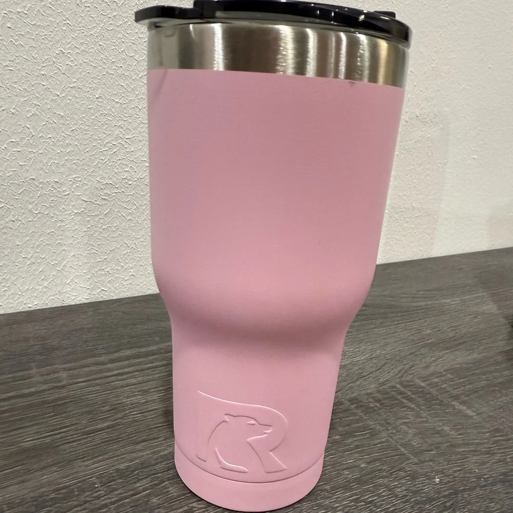 Pink Insulated Travel Tumbler - Stainless Lid